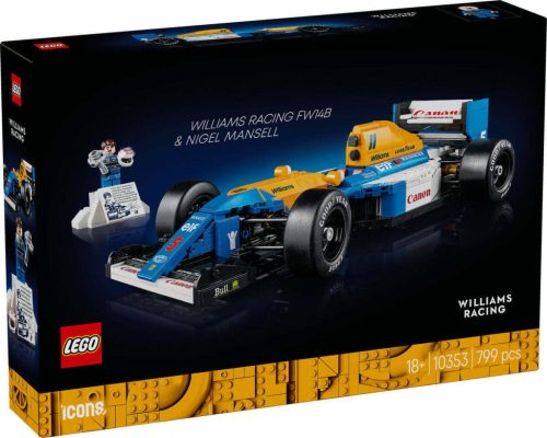 10353 LEGO® ICONS™ Williams Racing FW14B és Nigel Mansell