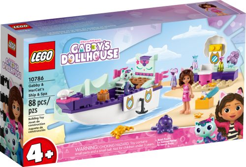 10786 LEGO® Gabby's Dollhouse Gabi és Szirénke hajója és szépségszalonja