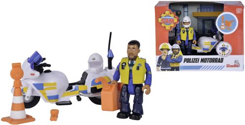 Simba Toys Fireman Sam Sam rendőrségi motor figurával/TV Reklám 109251092038