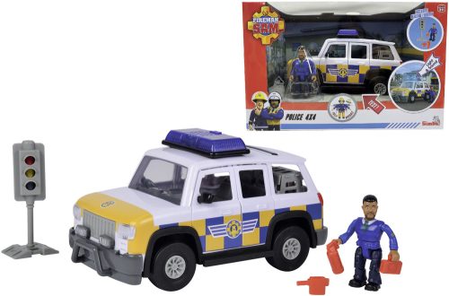 Simba Toys Fireman Sam Sam rendőrautó 4x4 figurával 109251096038