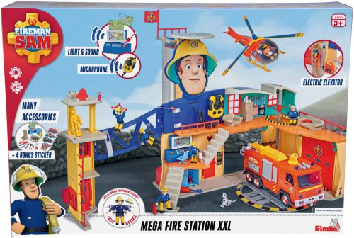 Simba Toys Fireman Sam Sam Mega tűzoltóállomás XXL 109252577038