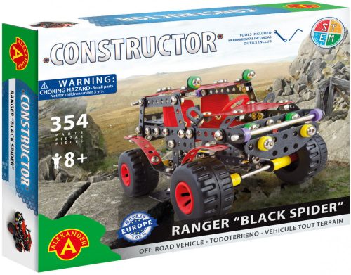 Alexander Toys Constructor Ranger Black Spier autó fém építőjáték 1270A