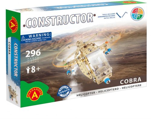 Alexander Toys Constructor Cobra helikopter fém építőjáték 1430A
