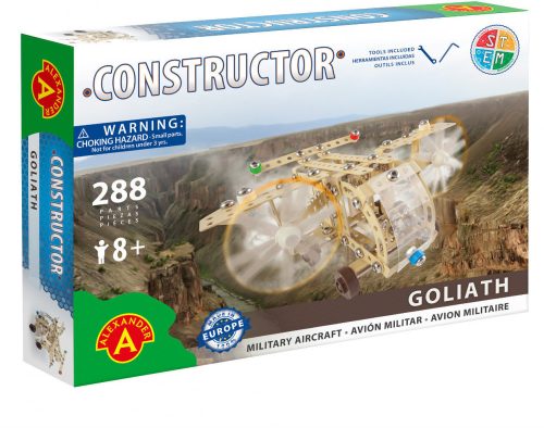 Alexander Toys Constructor Goliath repülő fém építőjáték 1432A