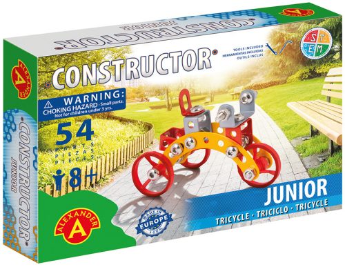 Alexander Toys Constructor Junior Tricikli fém építőjáték 1953