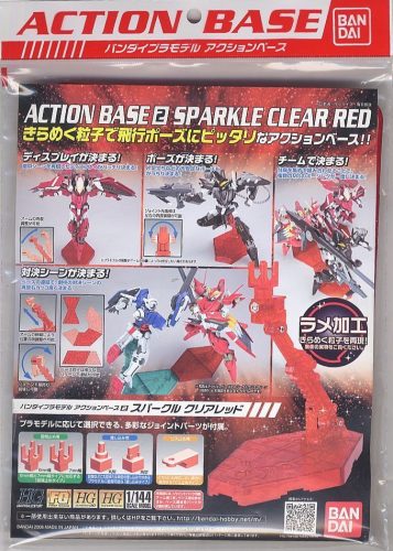 Bandai Action Base AB 2 Sparkle Clear Red állvány