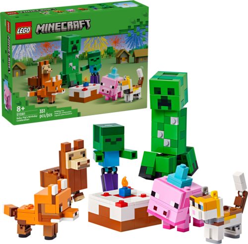 21281 LEGO® Minecraft® Kismalac születésnapi zsúrja