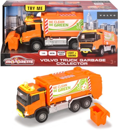 Majorette  Majorette Volvo Szelektív hulladékgyűjtő autó - 19 cm