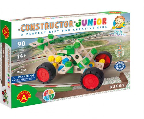 Alexander Toys Constructor Junior 3 az 1-ben buggy fa építőjáték 2156A