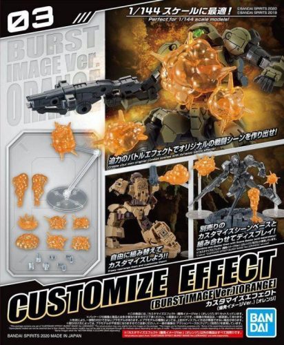 Bandai Customize Effect  (Explosion Image Ver.) [Orange] kiegészítő effektek 1/144 makettekhez