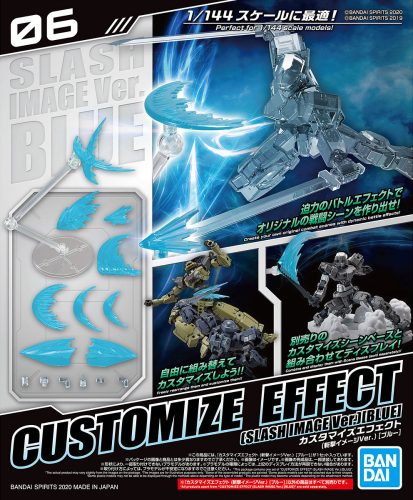 Bandai Customize Effect (Slash Image ver.) [BLUE] kiegészítő effektek 1/144 makkethez