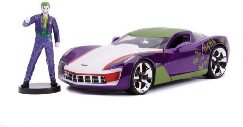 Jada Toys DC Comics™ Joker fém autómodell figurával - 2009 Chevrolet Corvette Stingray - 1:24 253255020