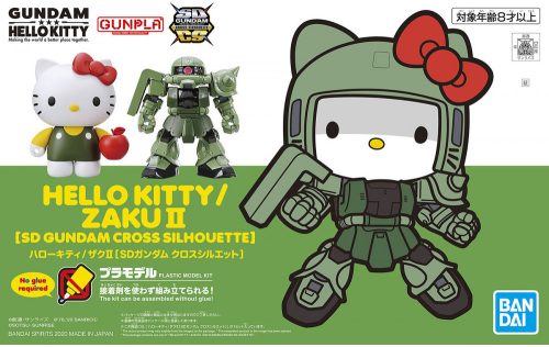 Bandai SD Cross Silhouette Hello Kitty/Zaku II makett