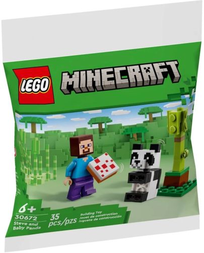 30672 LEGO® Minecraft™ Steve és a Pandabébi