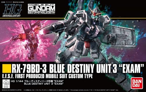 Bandai HG RX-79BD-3 Blue Destiny Unit 3 "EXAM" 1/144 makett
