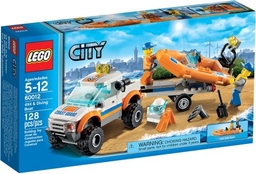 60012 LEGO® City 4x4 & Könnyűbúvár hajó
