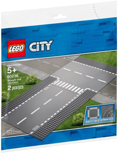 60236 LEGO® City Egyenes útszakasz és T-elágazás