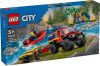 60412 LEGO® City 4x4 Tűzoltóautó mentőcsónakkal
