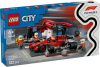 60443 LEGO® City F1®-es boxutca és személyzet, Ferrari autóval