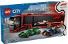 60445 LEGO® City F1®-es kamion, RB20 és AMR24 F1®-es autókkal