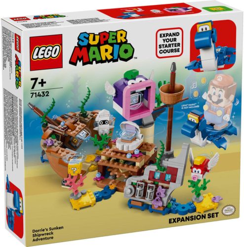 71432 LEGO® Super Mario™ Dorrie elsüllyedt hajóroncs kalandjai kiegészítő szett