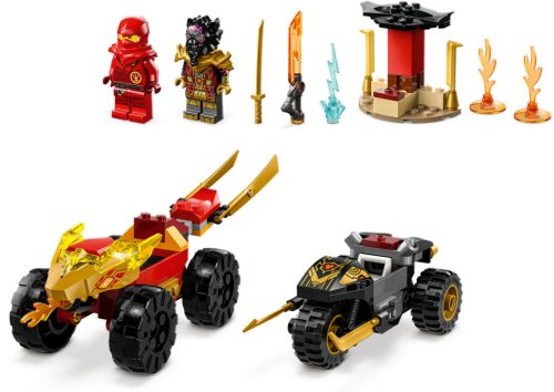71789 LEGO® NINJAGO® Kai és Ras autós és motoros csatája