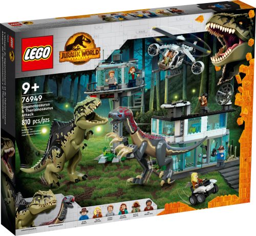 76949 LEGO® Jurassic World™ Giganotosaurus és therizinosaurus támadás