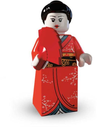 COL04-2 LEGO® Minifigurák 4. sorozat Kimonós lány