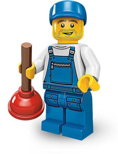 COL09-16 LEGO® Minifigurák 9. sorozat Vízvezeték-szerelő