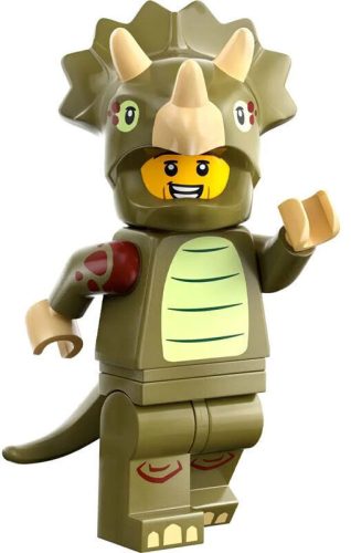 COL25-8 LEGO® Minifigurák 25. sorozat Triceratopsz jelmezes rajongó