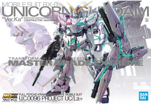 Bandai MG EX Unicorn Gundam Ver.Ka 1/100 makett