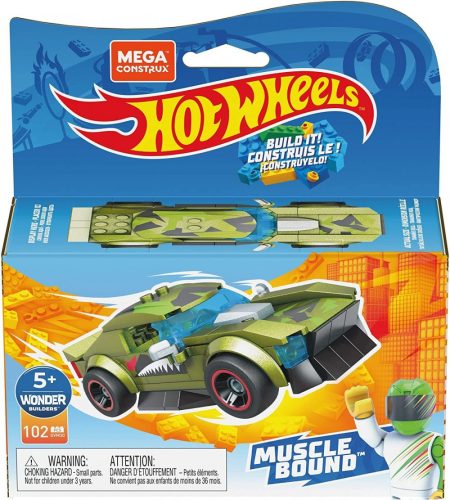 Mattel Mega Construx™ Hot Wheels Rockin Racer Muscle Bound összeépíthető autó GVM30