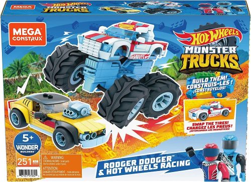 Mattel Mega Construx™ Hot Wheels Rodger Dodger & Racing  összeépíthető autó GYG22