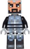 MIN038 LEGO® Minifigurák Minecraft™ Minifigura 5 - Fekete és ezüst páncélban