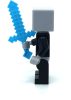 MIN038 LEGO® Minifigurák Minecraft™ Minifigura 5 - Fekete és ezüst páncélban