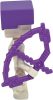 MIN065-1 LEGO® Minifigurák Minecraft™ Csontváz lila íjjal lila sisakban