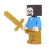 MIN074 LEGO® Minifigurák Minecraft™ Steve - Aranyszínű nadrágban karddal