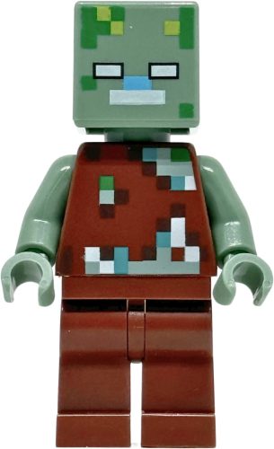 MIN088 LEGO® Minifigurák Minecraft™ Drowned zombie (Vízbefulladt zombi)