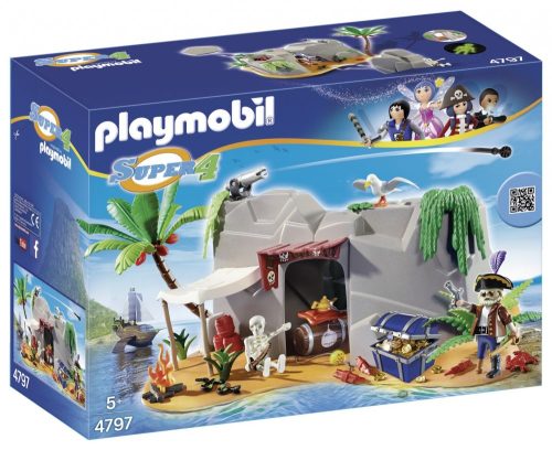 Playmobil Super 4 4797 Kincses kalózbarlang