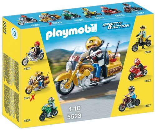 Playmobil Sports & Action 5523 Aranyló túramotor