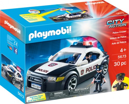 Playmobil City Action 5673 Rendőrautó villogóval és rendőrökkel