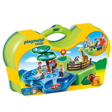 Playmobil 1.2.3 6792 Locsipocsi hordozható állatkertem