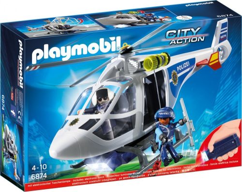 Playmobil City Action 6874 Rendőrségi helikopter LED fénnyel
