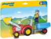 Playmobil 1.2.3 6964 Traktor utánfutóval