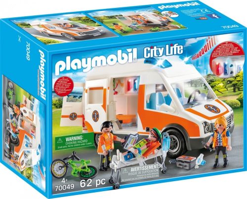 Playmobil City Life 70049 Mentőautó fénnyel és hanggal