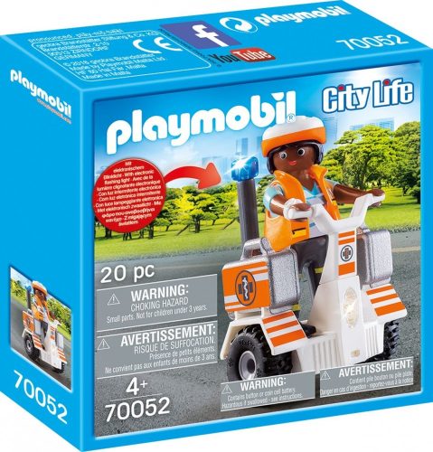Playmobil City Life 70052 Doktornő elekromos rolleren