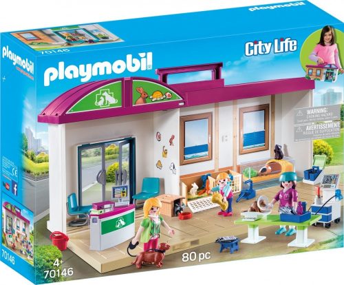 Playmobil City Life 70146 Hordozható állatklinika