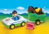 Playmobil 1.2.3 70181 Autó lószállítóval