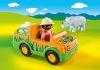 Playmobil 1.2.3 70182 Állatkerti jármű orrszarvúval