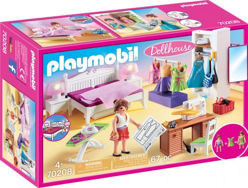 Playmobil Dollhouse 70208 Hálószoba gardróbbal